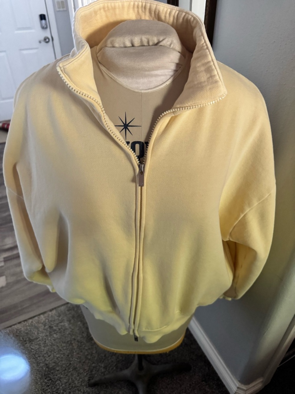 Victoria Secrets Soft Yellow Zip-Up Jacket